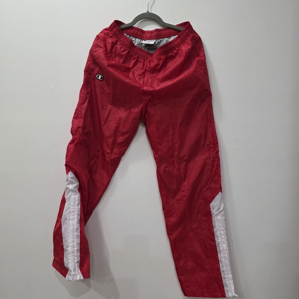 Womans Champion Red Athletic Pants with White Accents